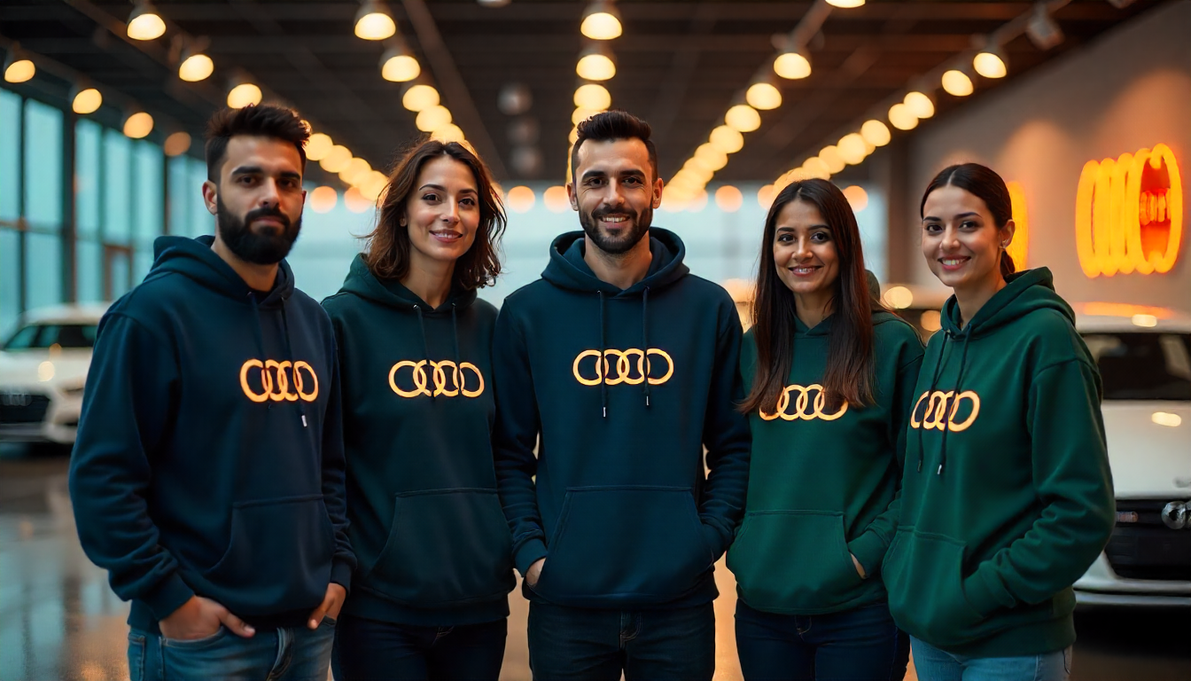 custom hoodie printing for companies in london